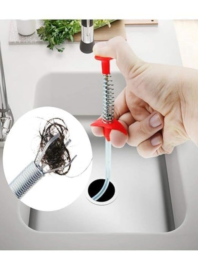 AKEEVA Stainless Steel Flexible Grabber Pickup Tool with Retractable Claw,Cable Aid,Hair Drain Clog Remover,Kitchen Sink Sewer Cleaning Hook,Bathroom Toilet Pickup Tool, 160 cm (Pack of 1) - Image 2